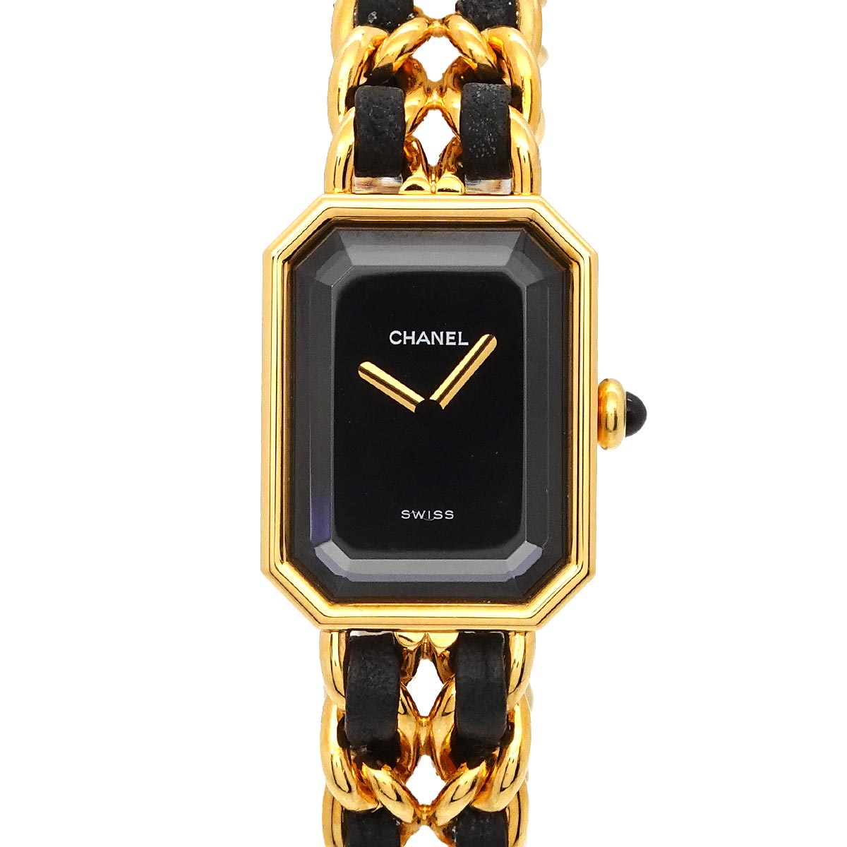 Premiere Size M H0001 Vintage Quartz Black Dial Ladies Watch