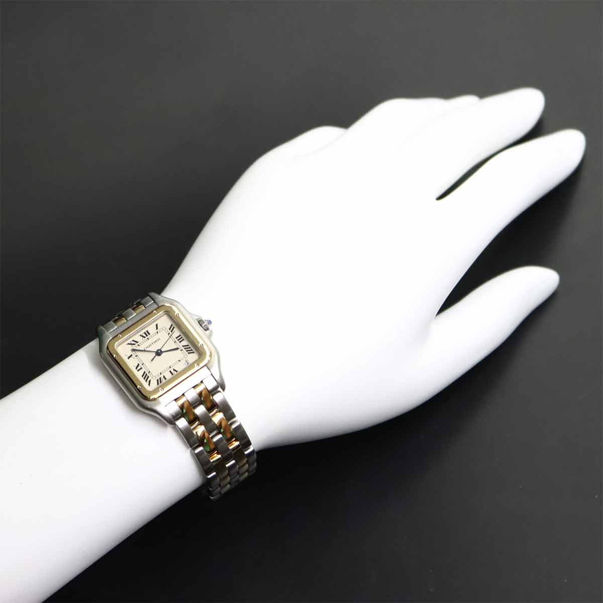 Panthere MM 2Row 83083242 YG Quartz Date Cream Dial Boys Watch