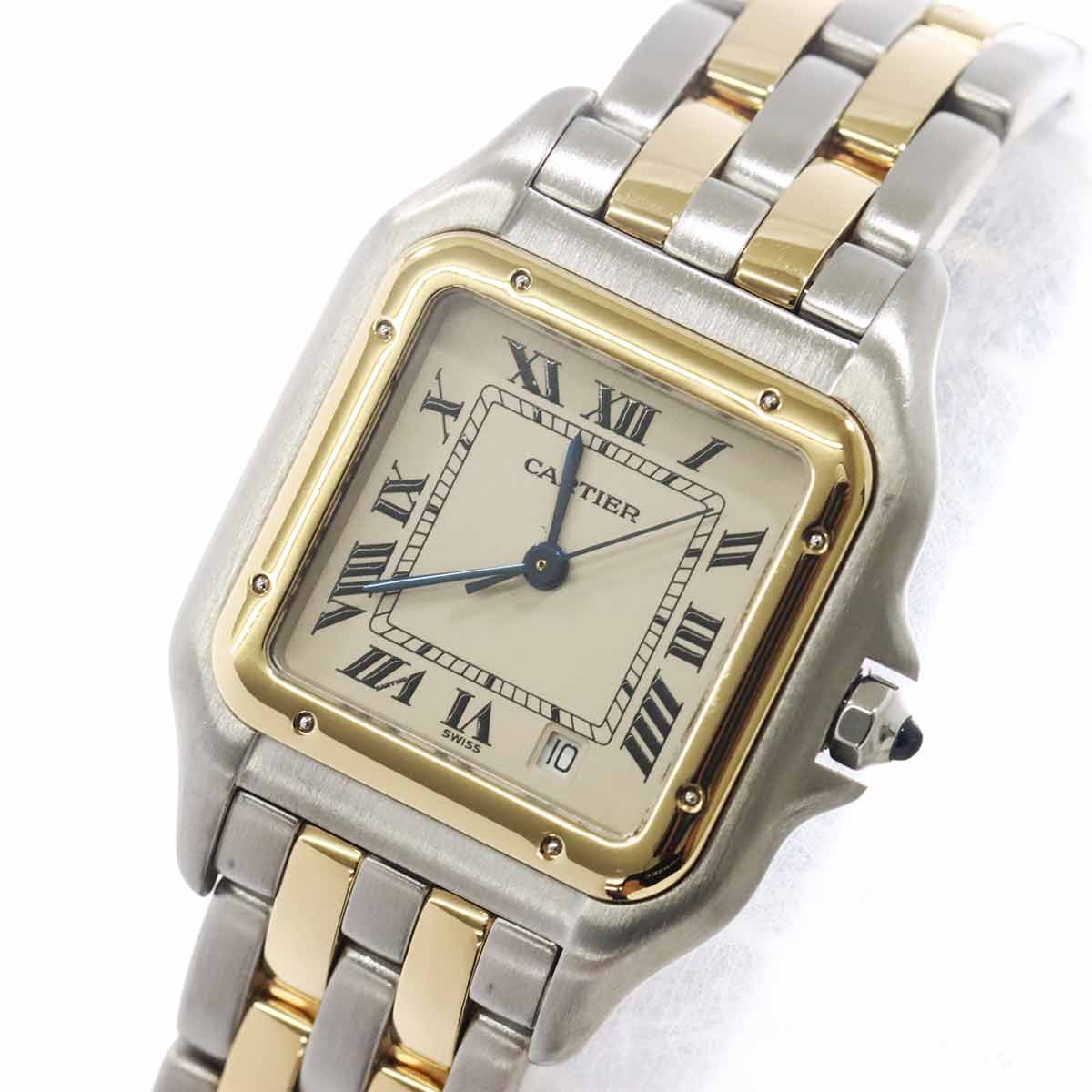 Panthere MM 2Row 83083242 YG Quartz Date Cream Dial Boys Watch