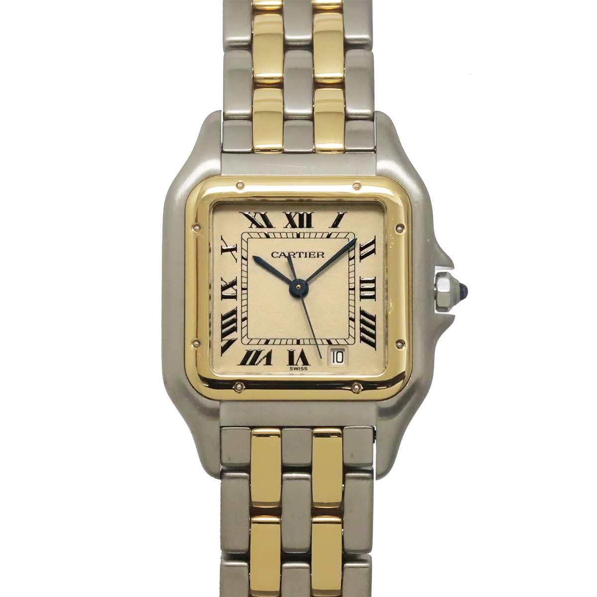 Panthere MM 2Row 83083242 YG Quartz Date Cream Dial Boys Watch