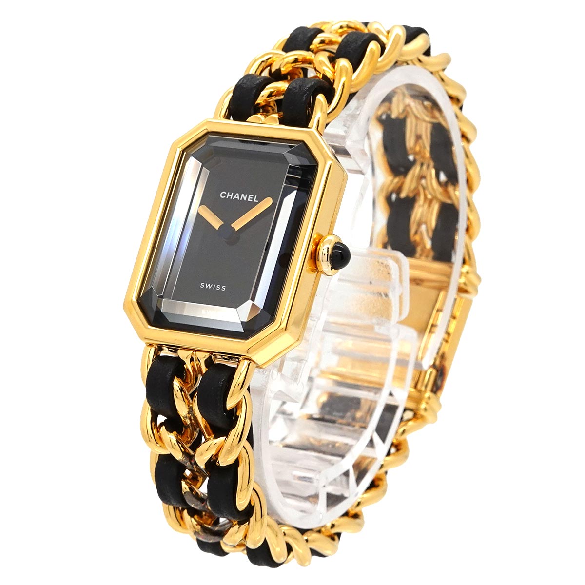Premiere Size M H0001 Vintage Quartz Black Dial Ladies Watch