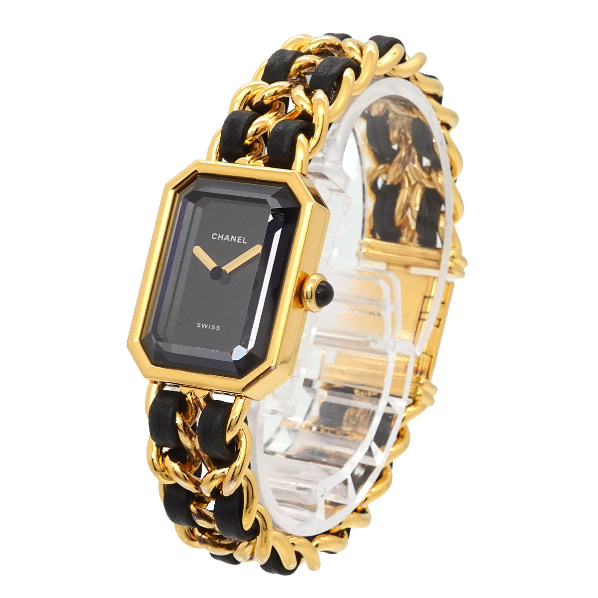 Premiere Size M H0001 Vintage Quartz Black Dial Ladies Watch