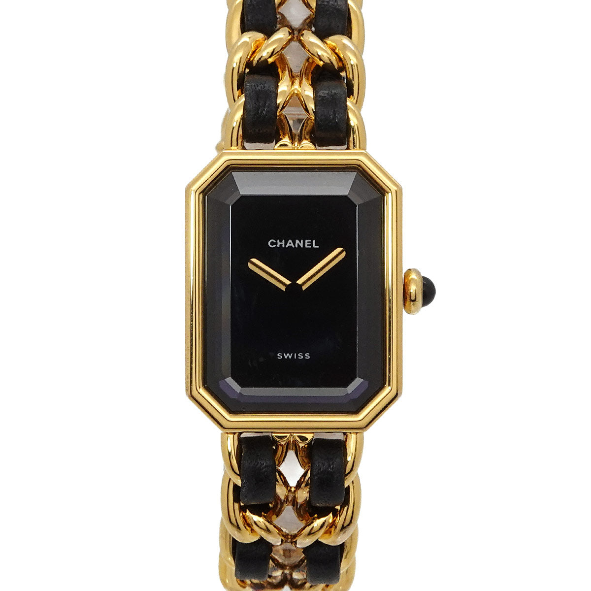 Premiere Size M H0001 Vintage Quartz Black Dial Ladies Watch