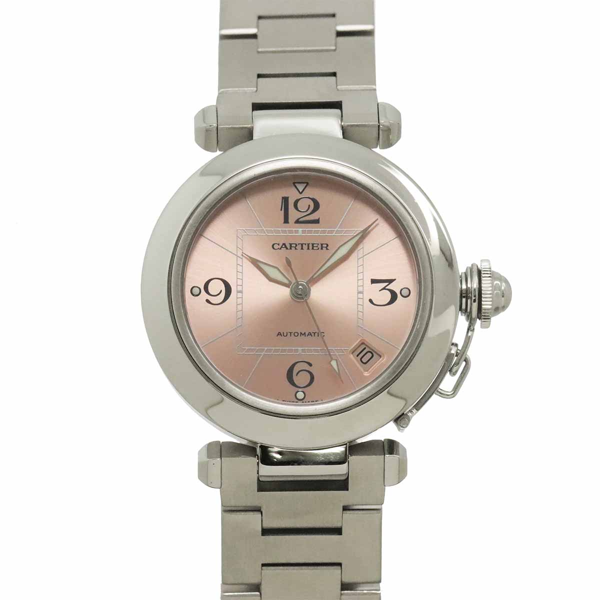 Pasha C W31075M7 Automatic Date Pink Dial Boys Watch