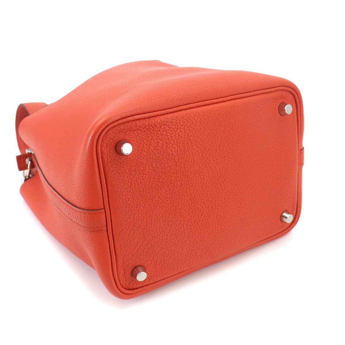 Picotin Lock PM Hand Bag Taurillon Clemence Terre Battue Purse