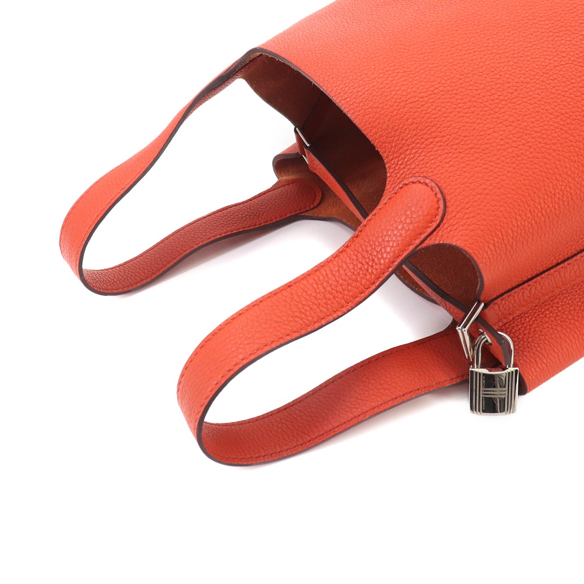 Picotin Lock PM Hand Bag Taurillon Clemence Terre Battue Purse
