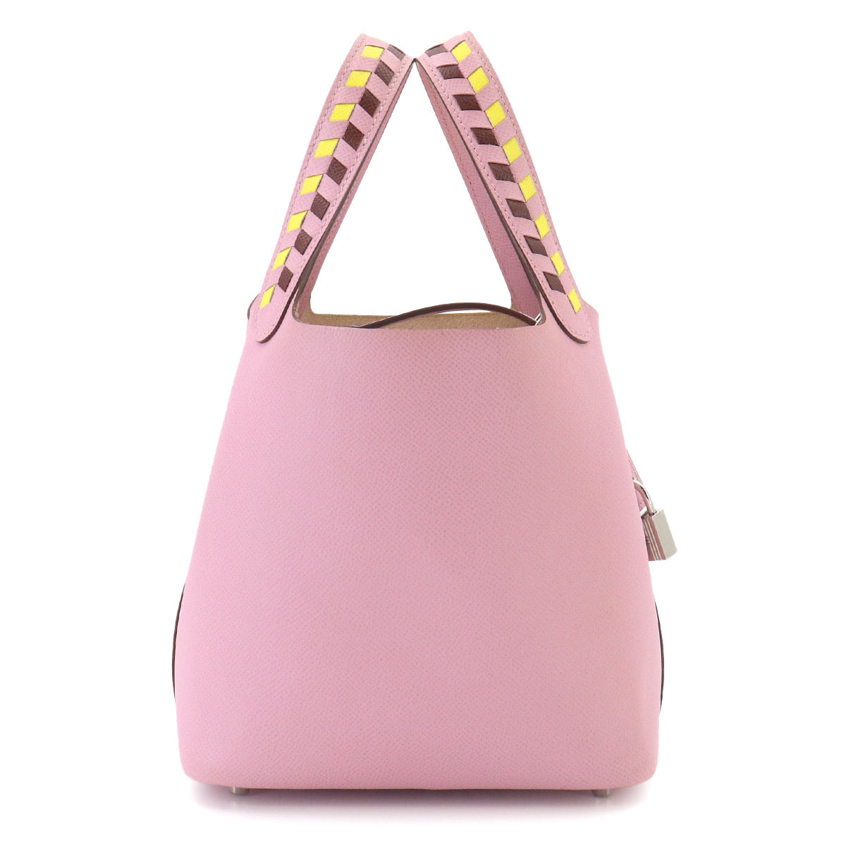 Picotin Lock PM Tressage Hand Bag Epsom Mauve Sylvestre