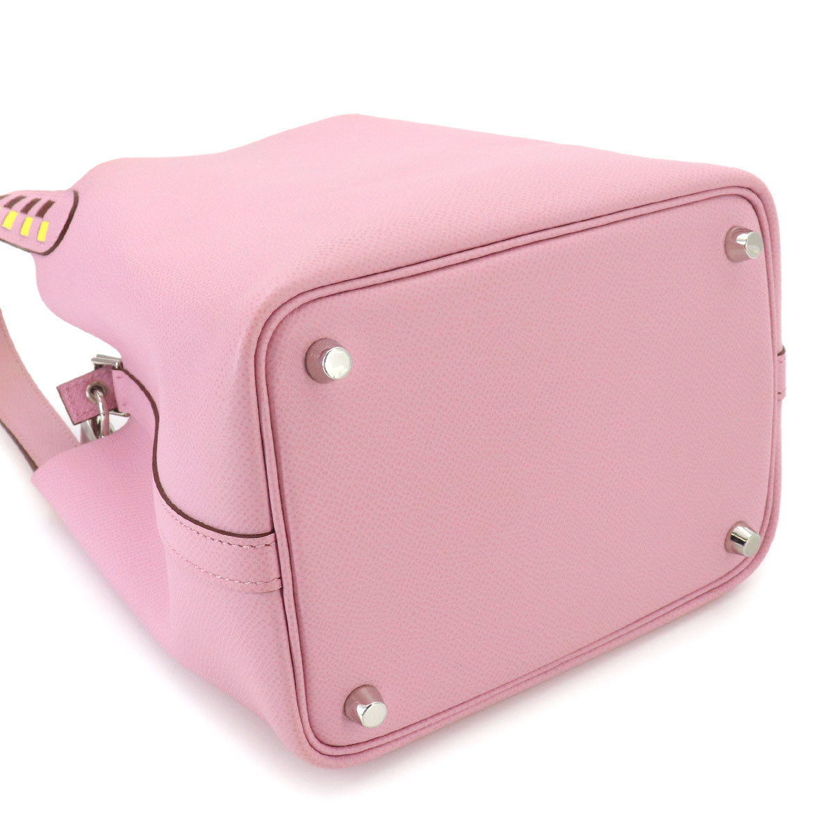 Picotin Lock PM Tressage Hand Bag Epsom Mauve Sylvestre