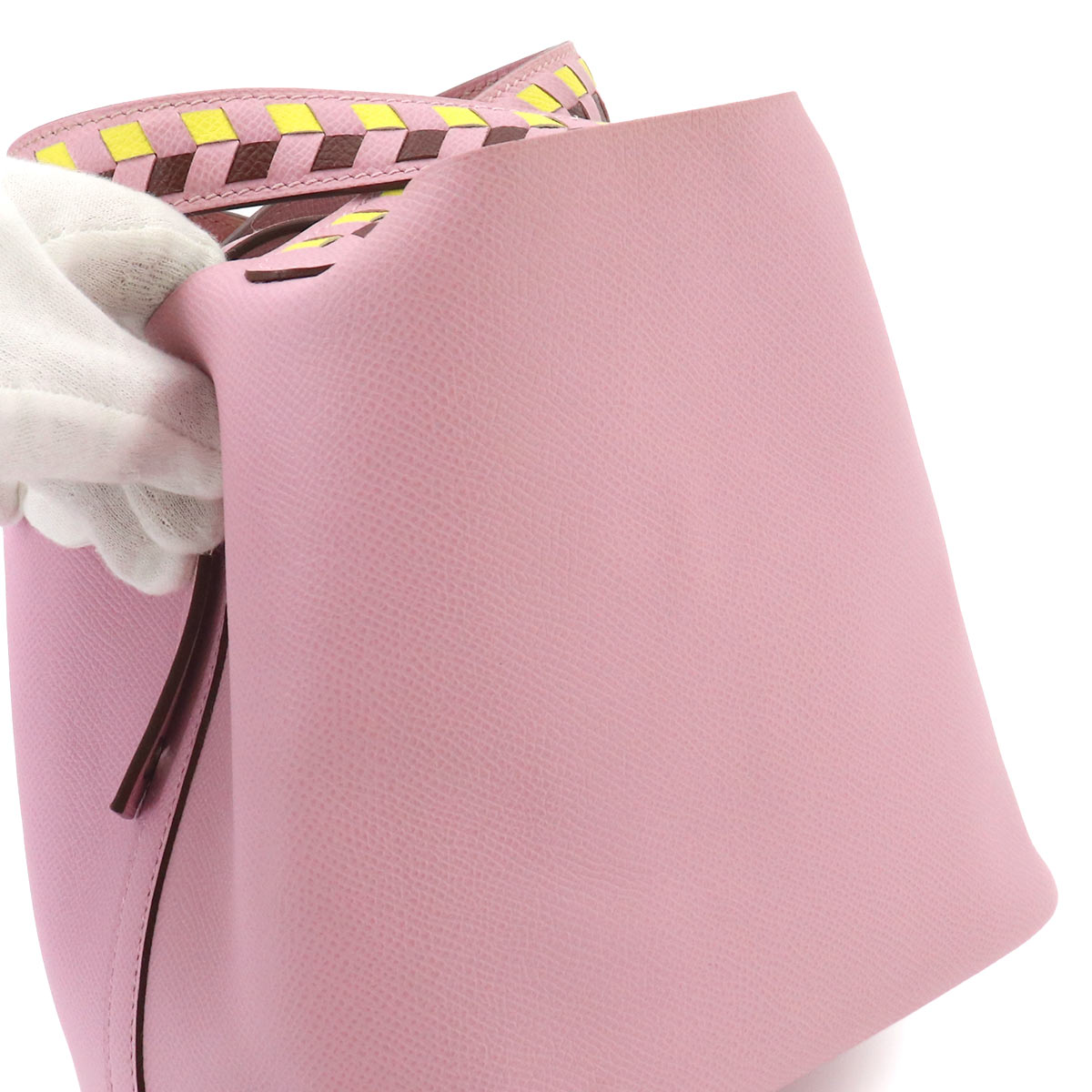 Picotin Lock PM Tressage Hand Bag Epsom Mauve Sylvestre