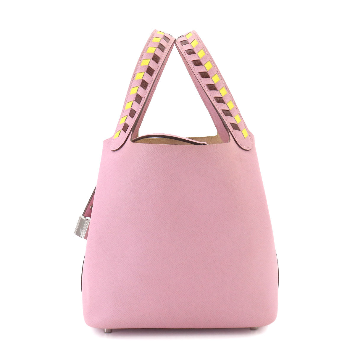 Picotin Lock PM Tressage Hand Bag Epsom Mauve Sylvestre