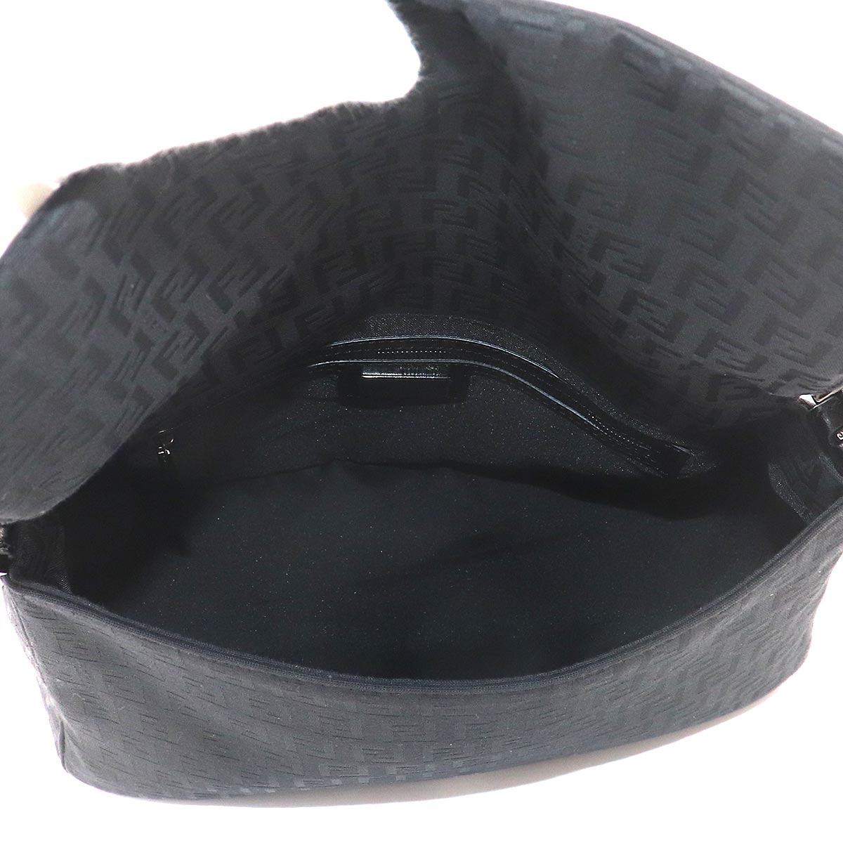 Zucchino Mamma Baguette Shoulder Bag Canvas Black 8BR001