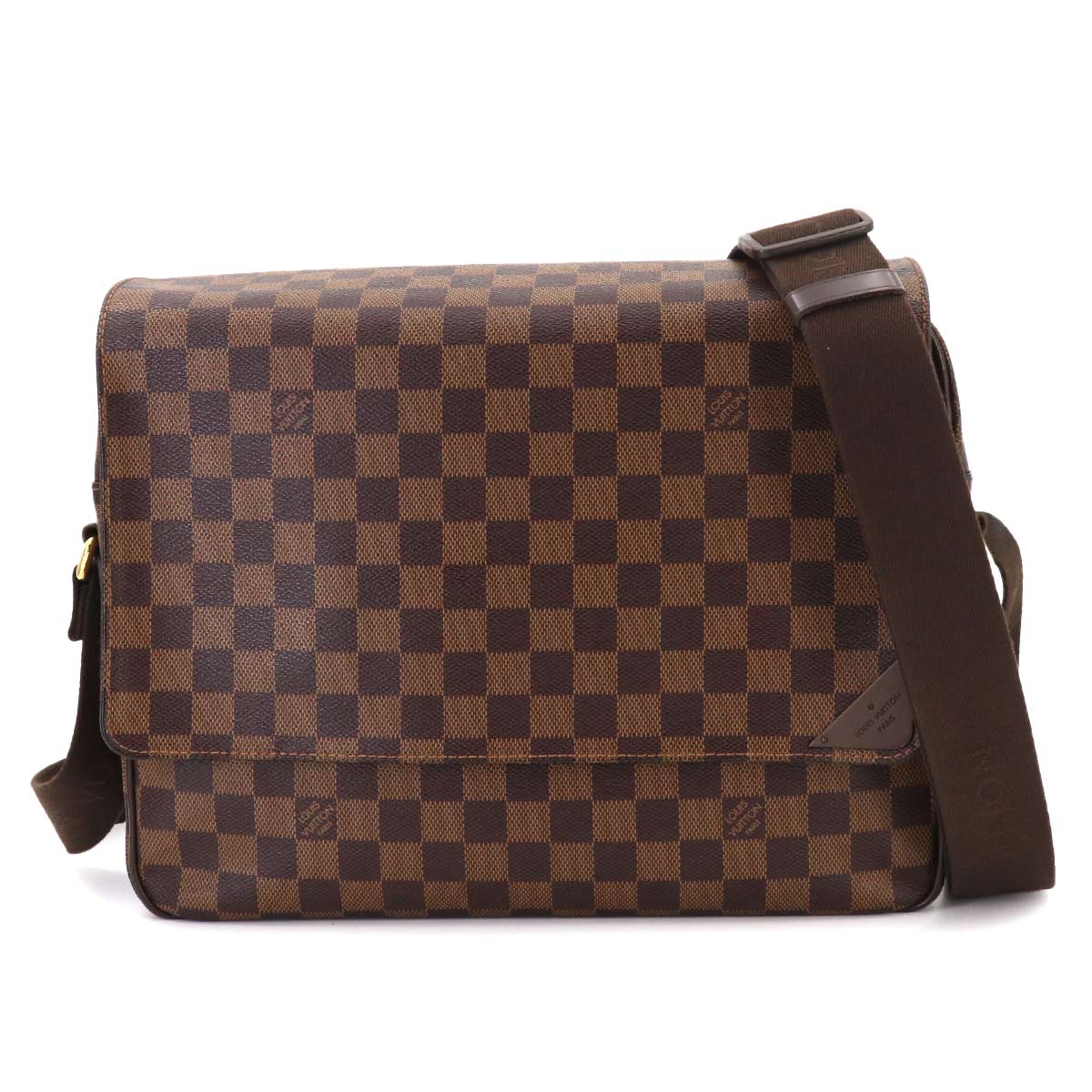 Damier Shelton MM Shoulder Bag Ebene N41149 Purse