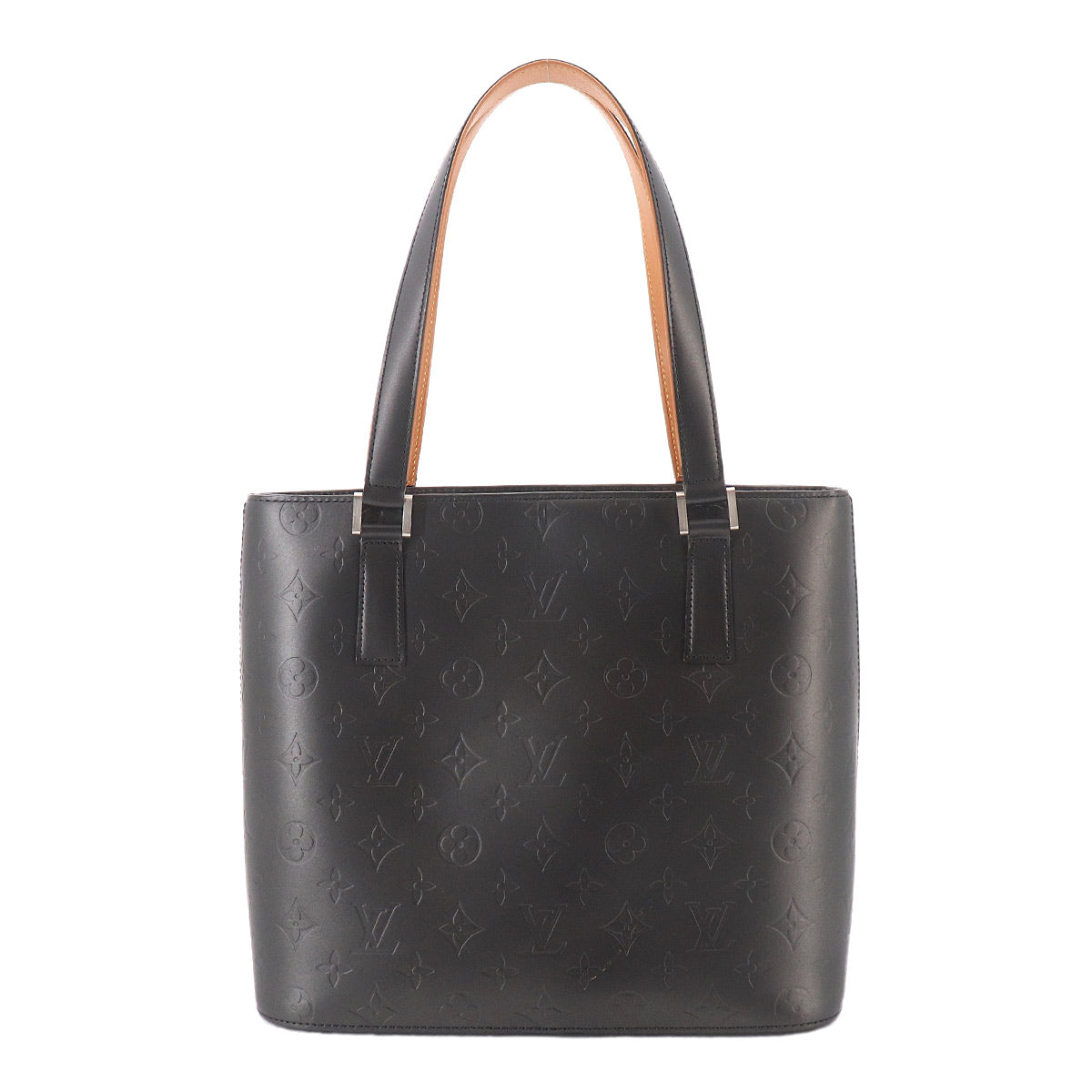 Monogram Mat Stockton Tote Bag Noir Leather M55112