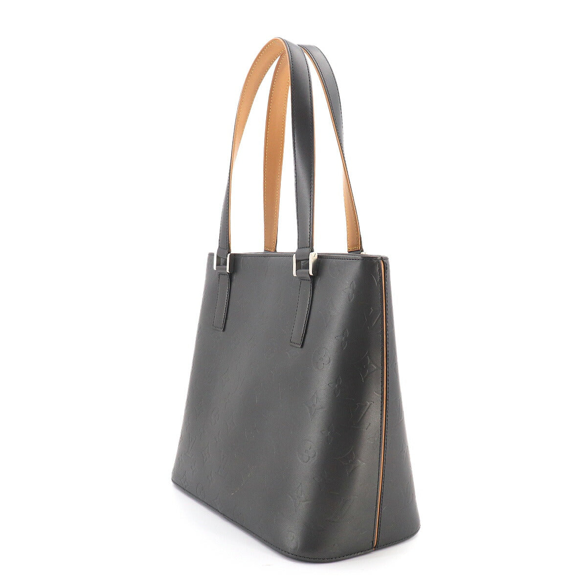 Monogram Mat Stockton Tote Bag Noir Leather M55112