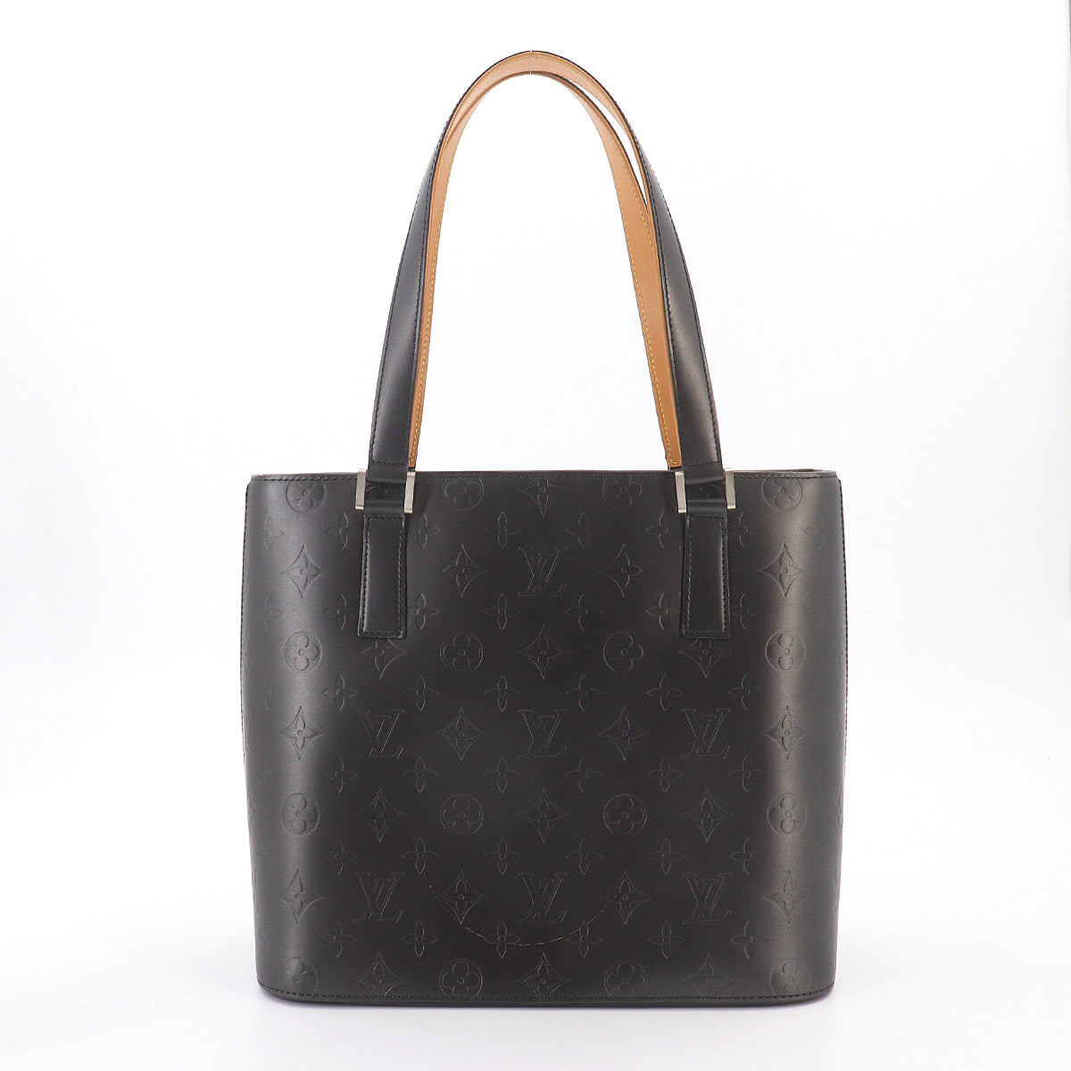 Monogram Mat Stockton Tote Bag Noir Leather M55112