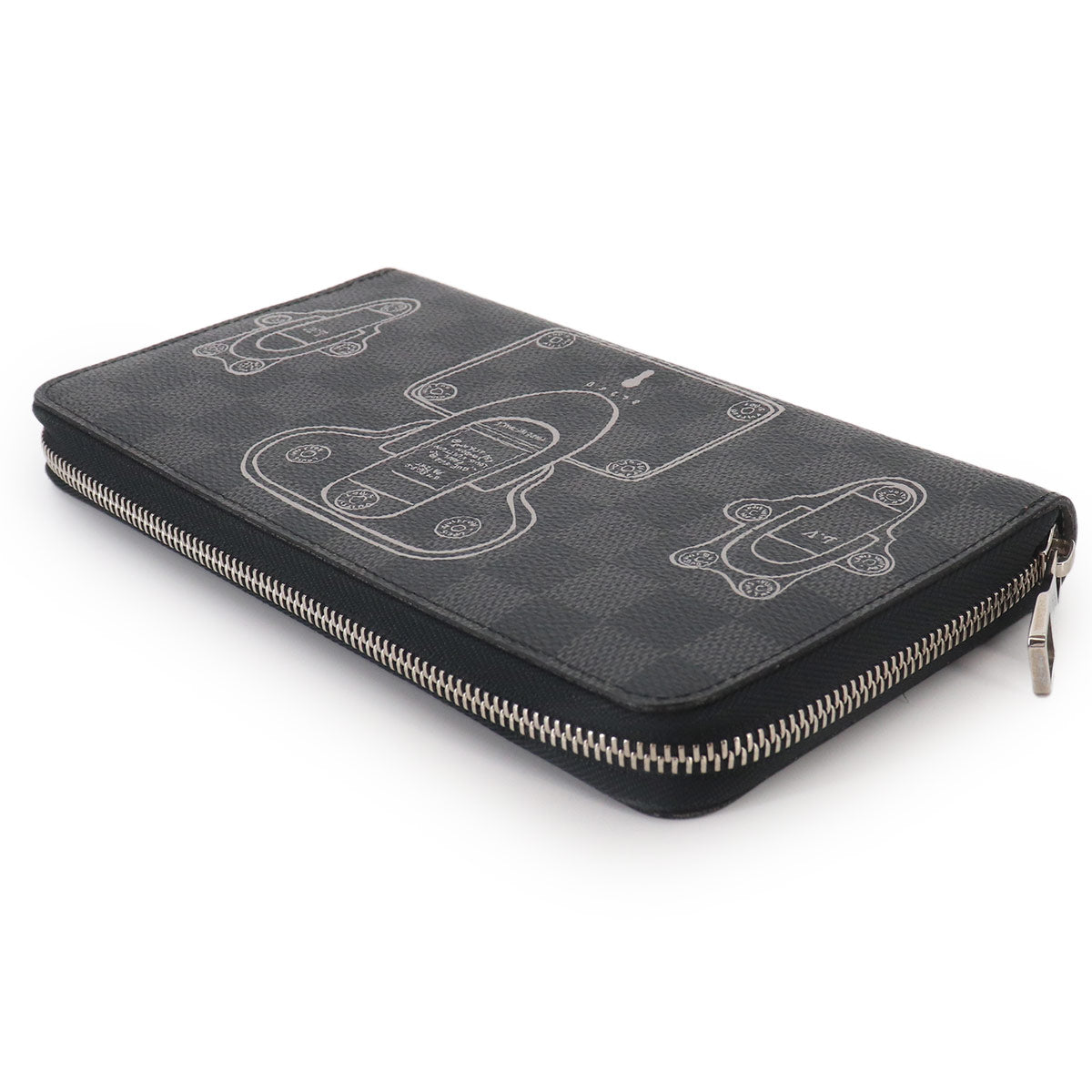Damier Graphite Zippy Organizer Trunk&Lock Long Wallet