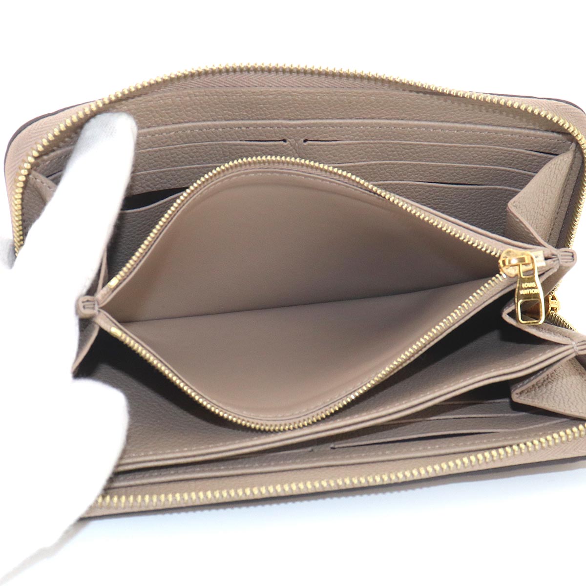 Monogram Empreinte Zippy Wallet Leather Turtledove M69034