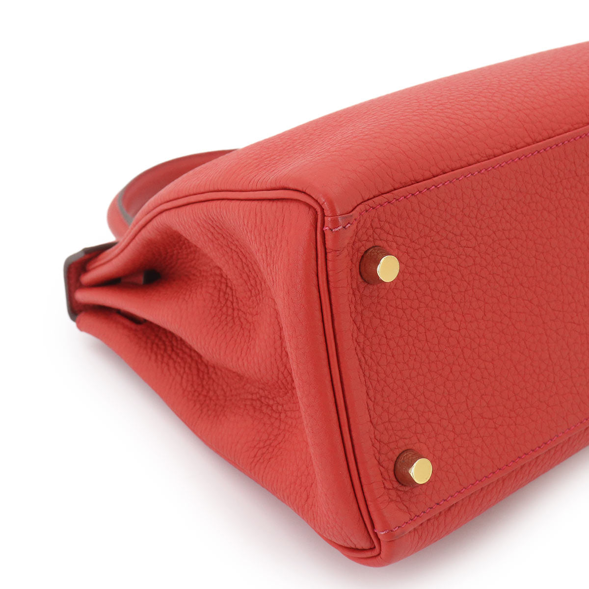 Kelly 28 Taurillon Clemence Red 2way Hand Shoulder Bag