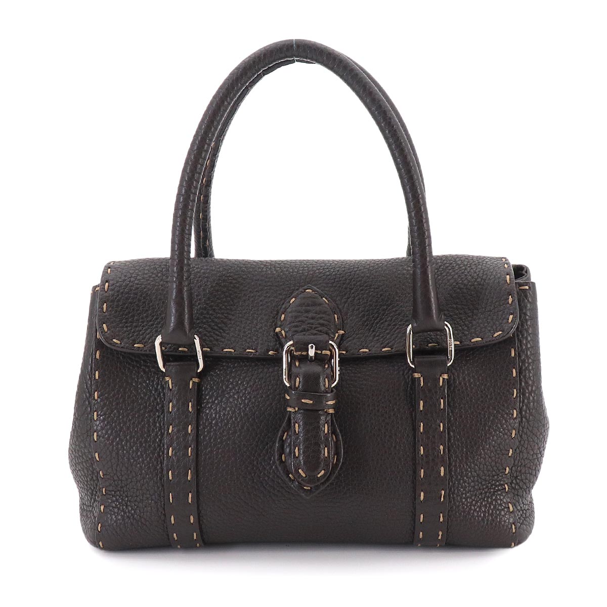Selleria Mini Linda Hand Bag Leather Brown 8BR486