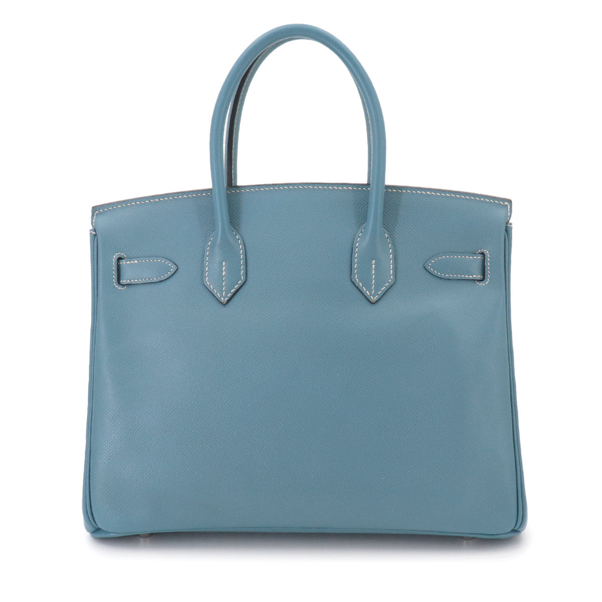 Birkin 30 Hand Bag Epsom Blue jean Purse