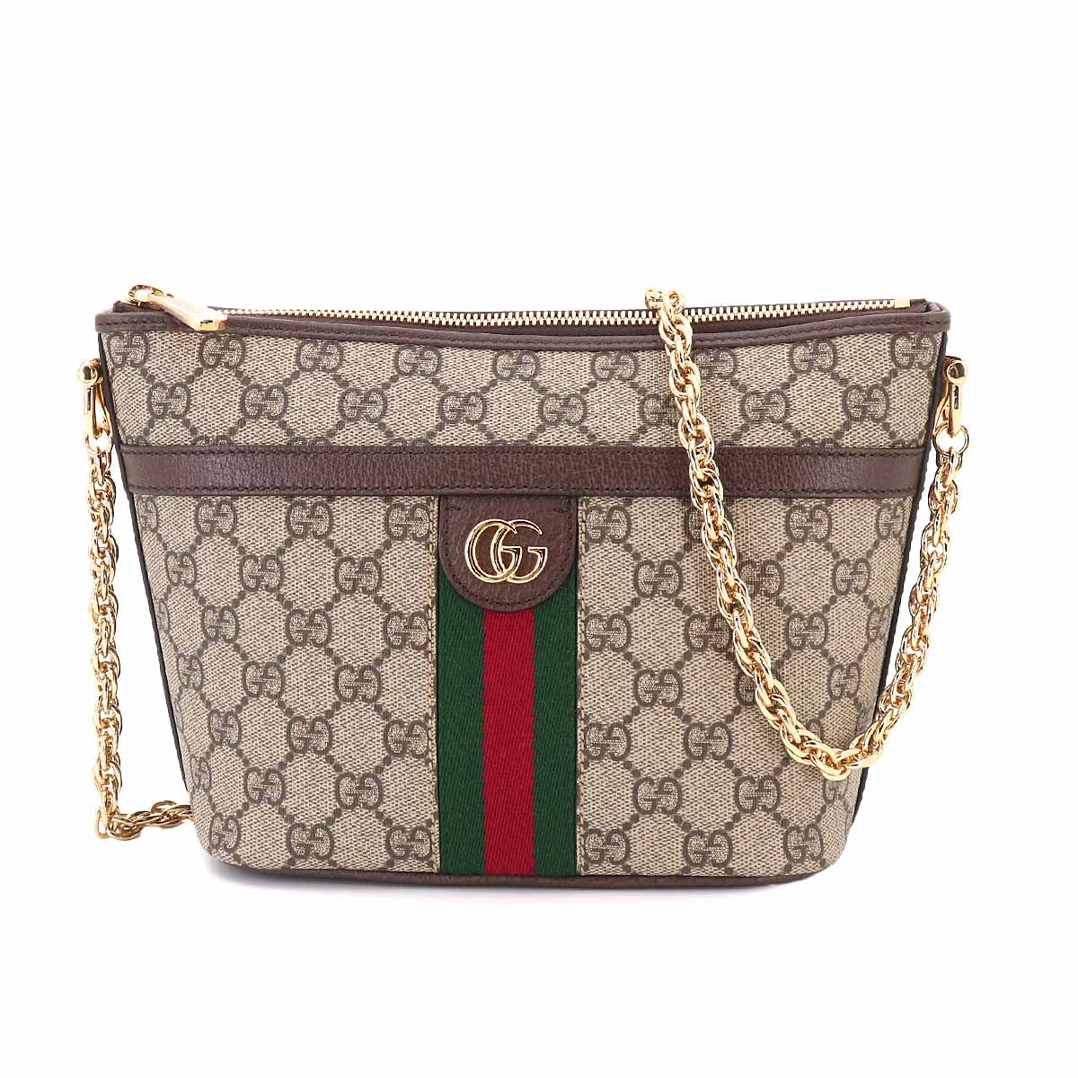 Ophidia Shoulder Bag GG Supreme Canvas Leather 781397