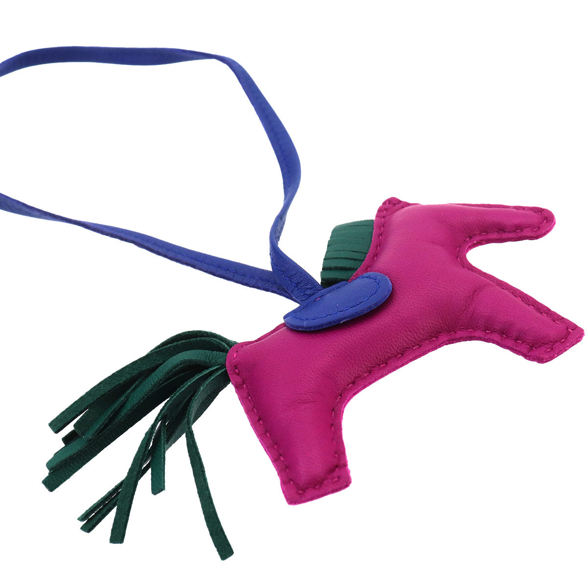 Rodeo PM Bag Charm Agneau Milo Rose Purple Blue Electric