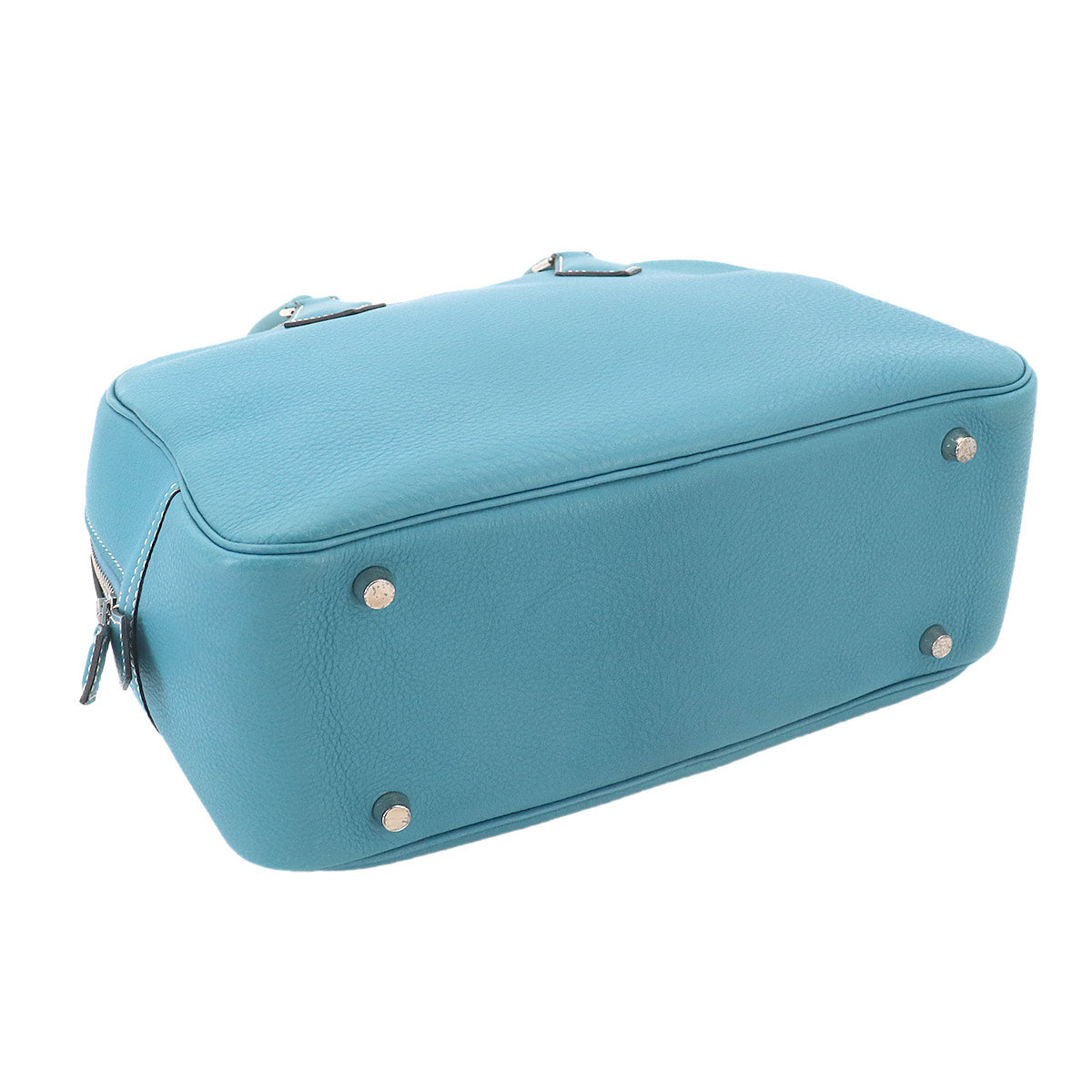 Plume 28 Hand Bag Togo Blue jean Purse