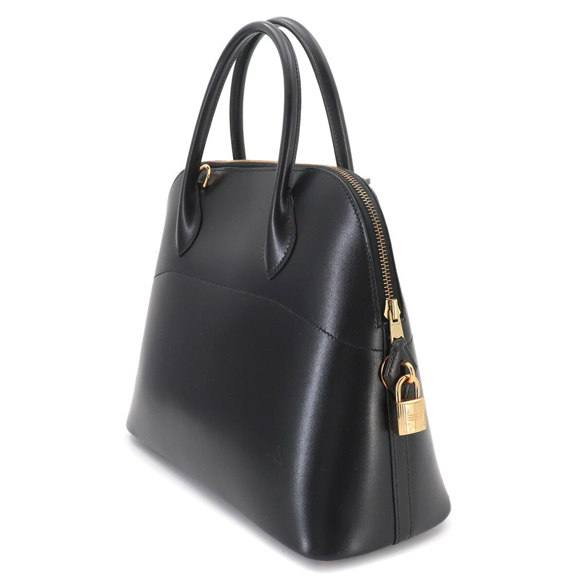 Bolide 31 2way Hand Shoulder Bag Box Calf Black Purse