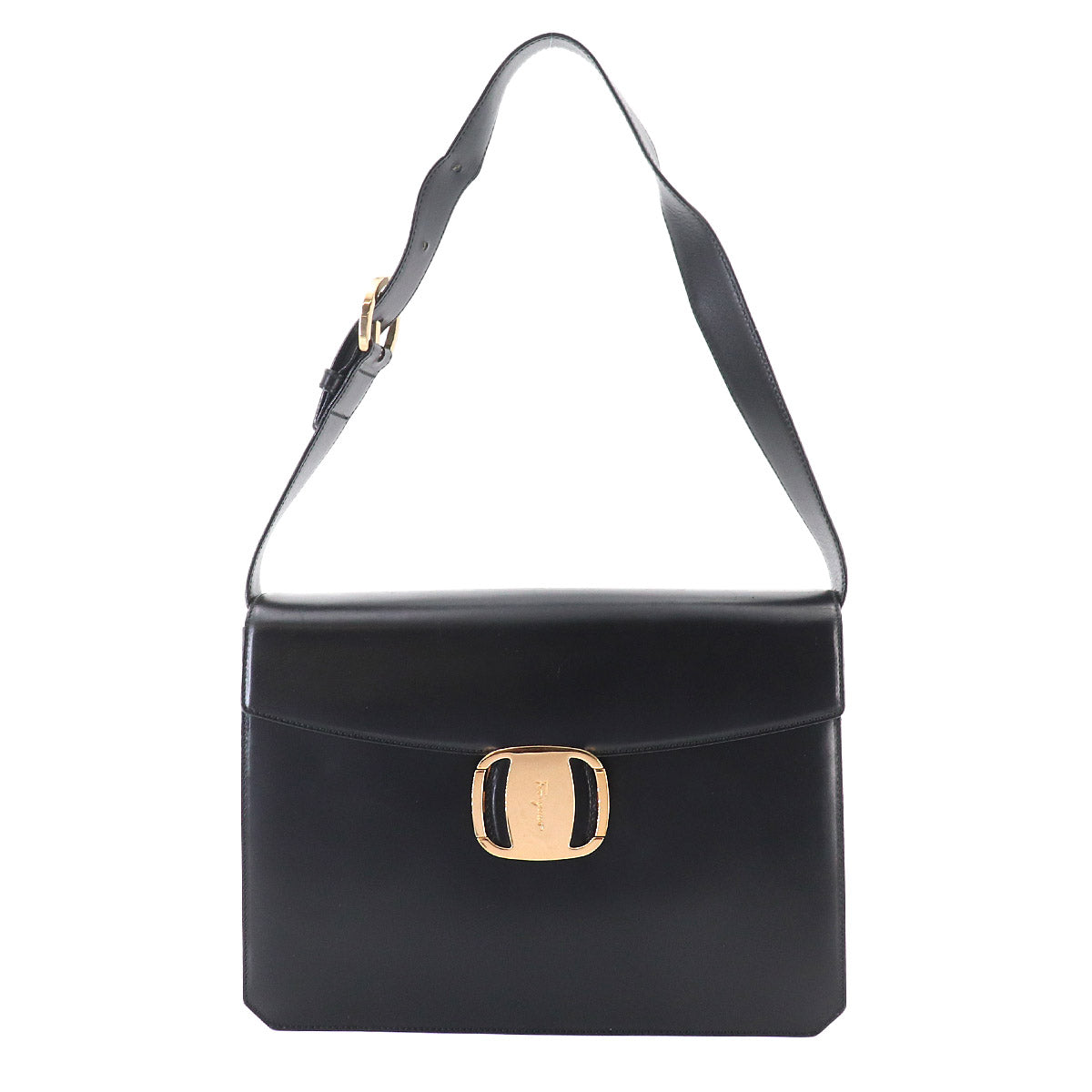 Vara Shoulder Bag Leather Black Vintage