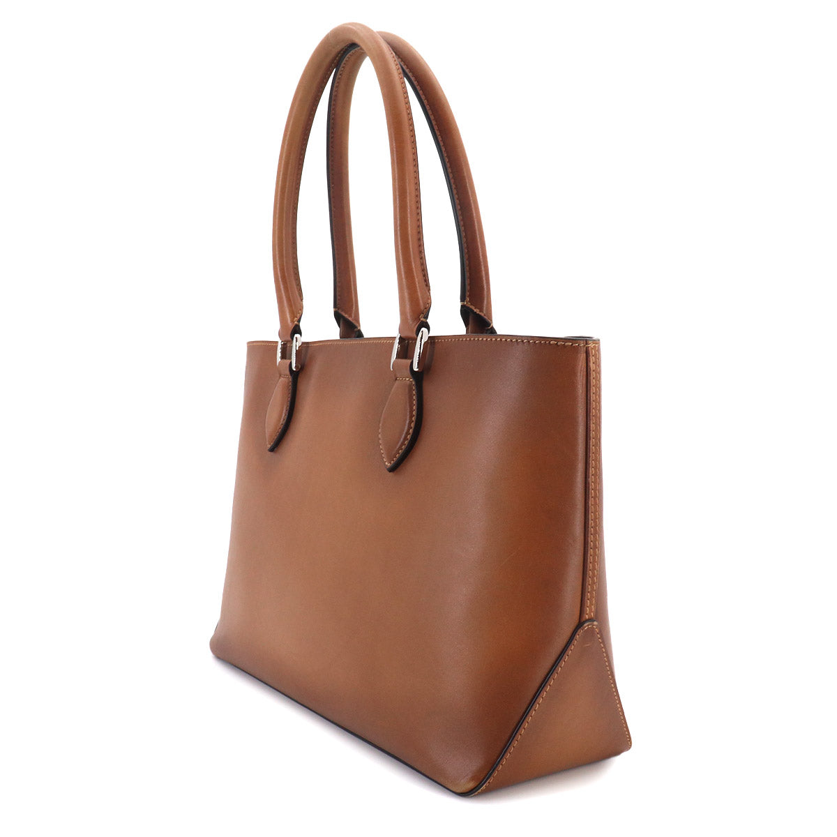 Calligraphy Toujours Tote Bag Venezia Leather Brown