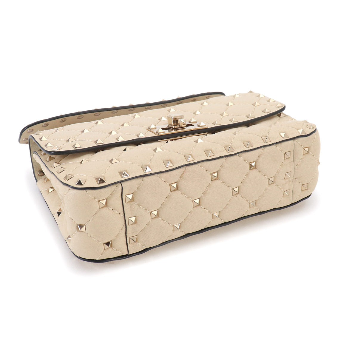 Rockstuds Spike Small 2way Hand Shoulder Bag White