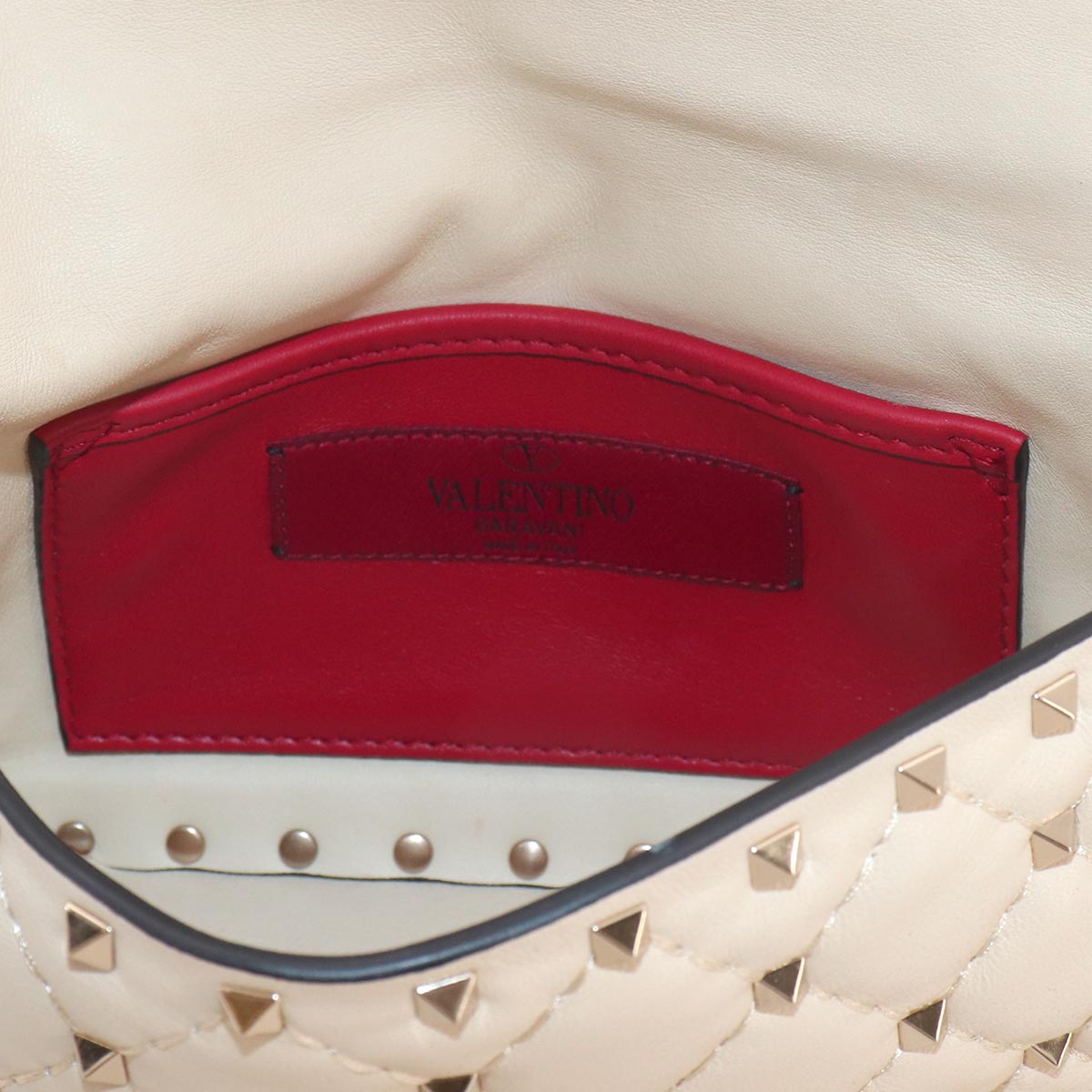 Rockstuds Spike Small 2way Hand Shoulder Bag White