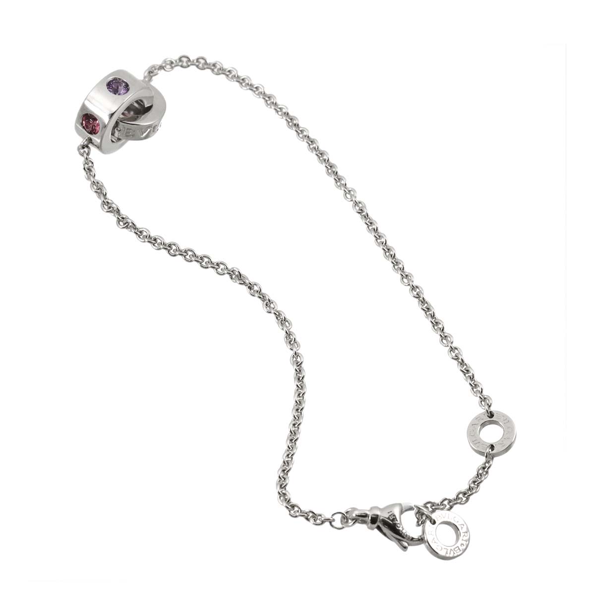 Roman Sorbet Amethyst Tourmaline Bracelet 18K WG 750 sizeML