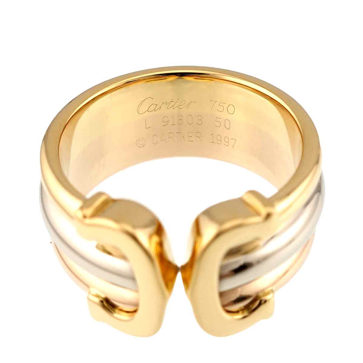 Cartier C2 Ring 18K YG WG PG 750 Size50 Size5.25-5.5(US)