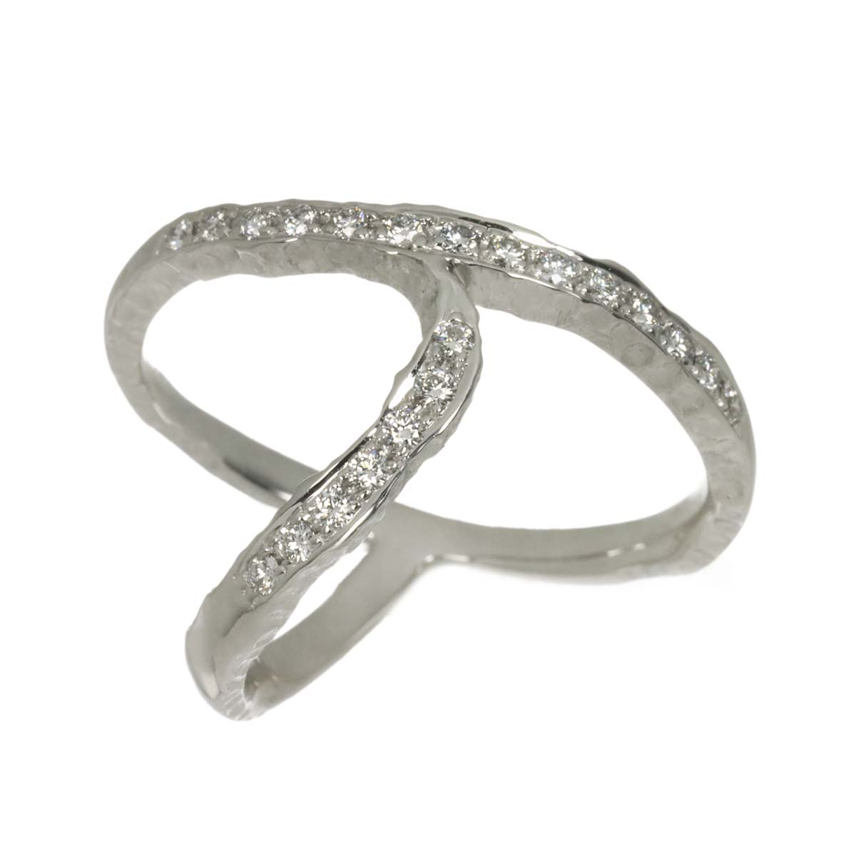 Diamond 0.34ct Ring 18K WG 750 Size9.75-10(US)