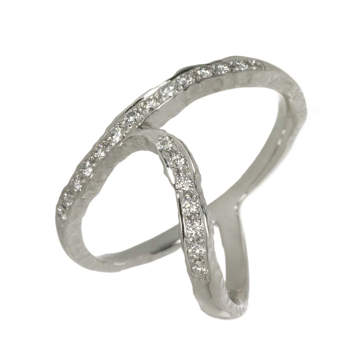 Diamond 0.34ct Ring 18K WG 750 Size9.75-10(US)
