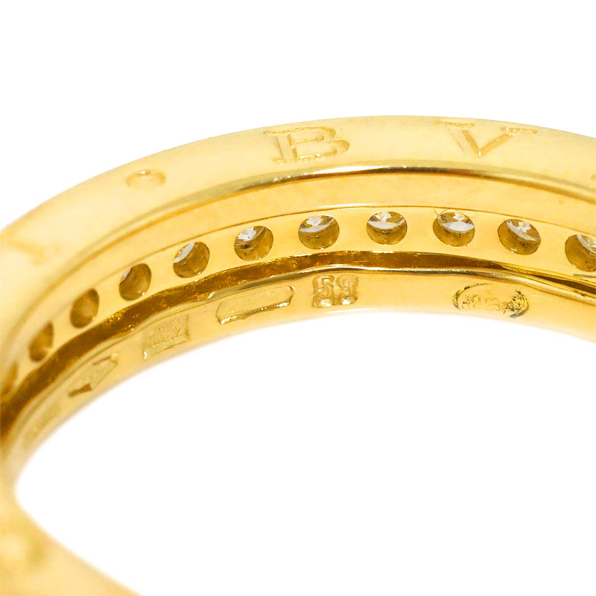 B-ZERO1 1band Diamond Ring 18K YG 750 Size59 8.25(US)
