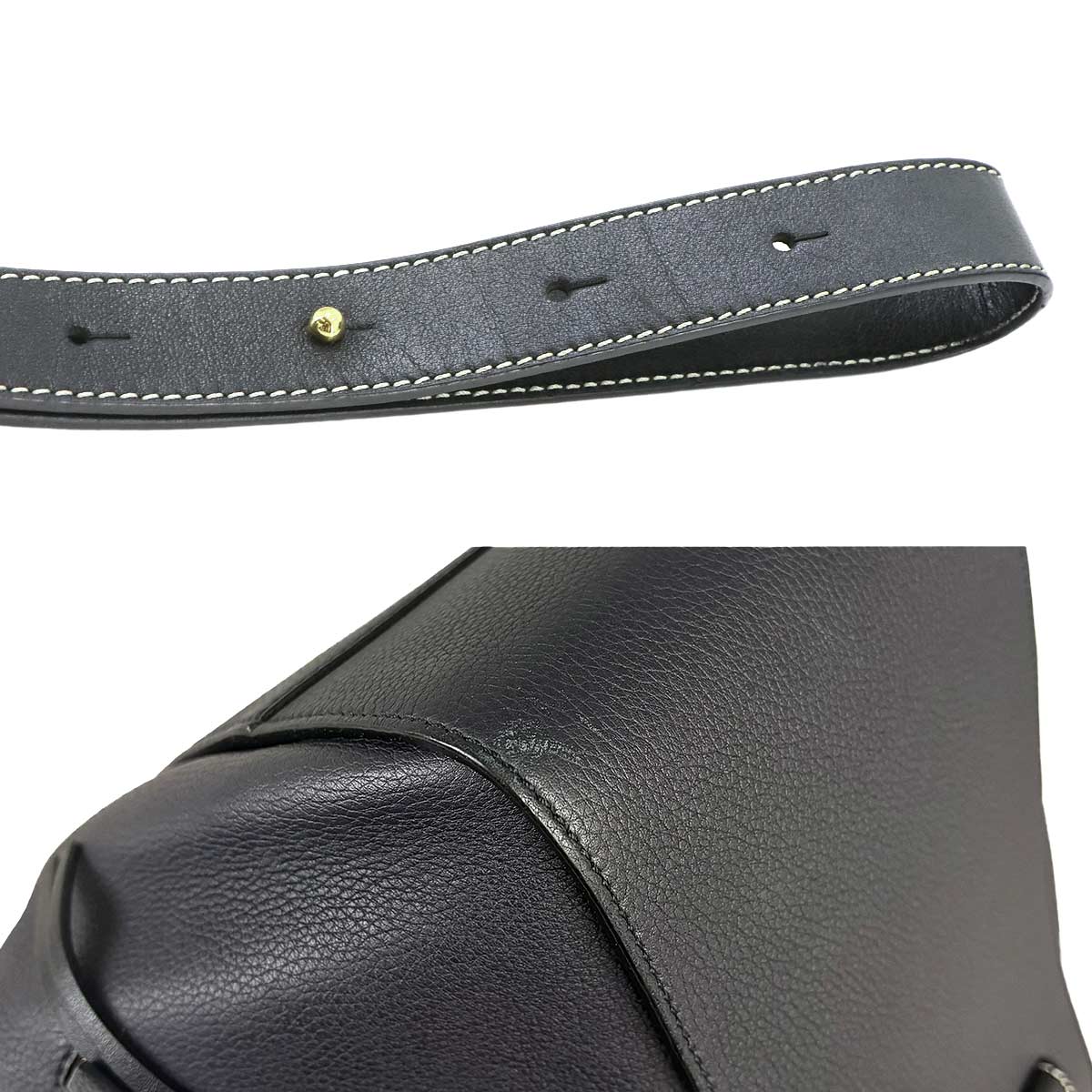 Hammock Small Hand Shoulder Bag Leather Navy Black Purse