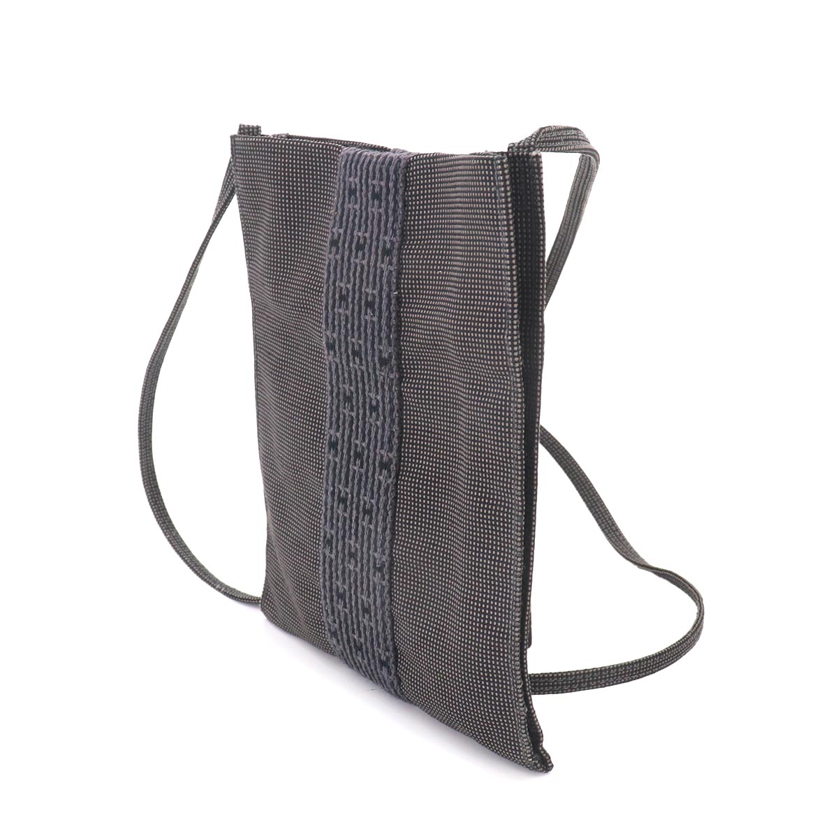 Herline Pochette Shoulder Bag Canvas Gray Purse
