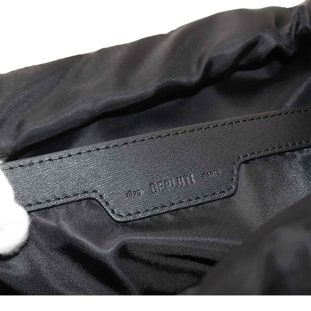 Hiker BackPack Leather Black Brown Purse