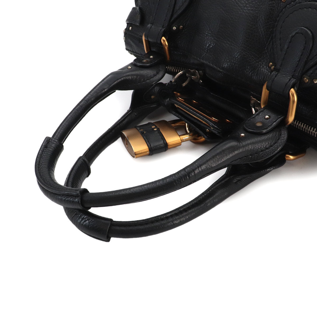 Paddington Hand Bag Leather Black Purse