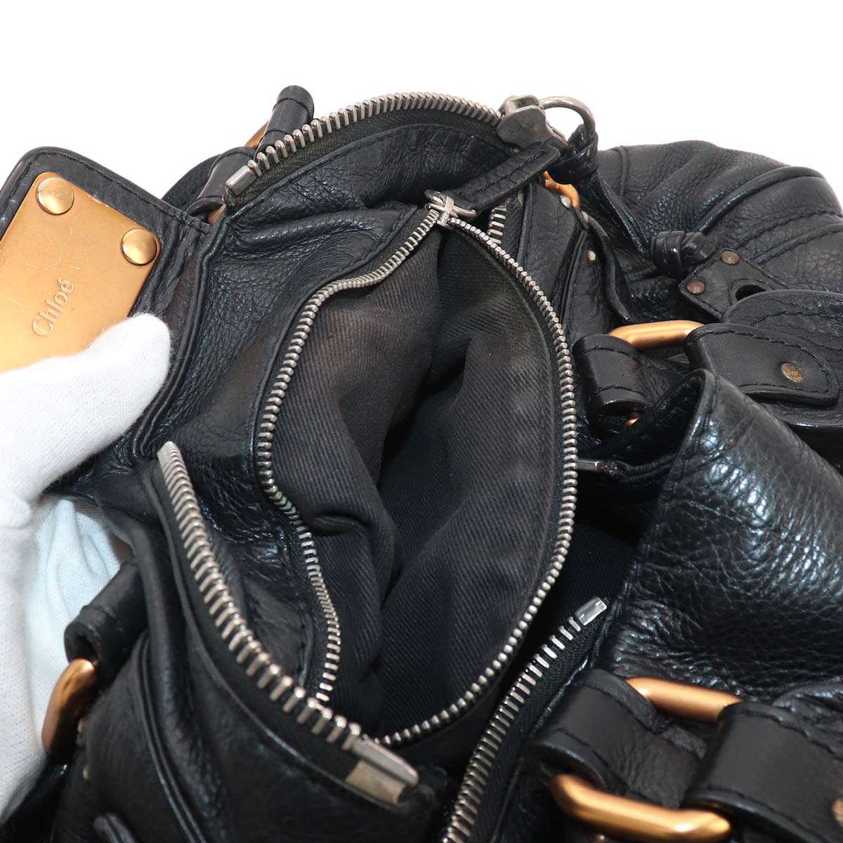 Paddington Hand Bag Leather Black Purse