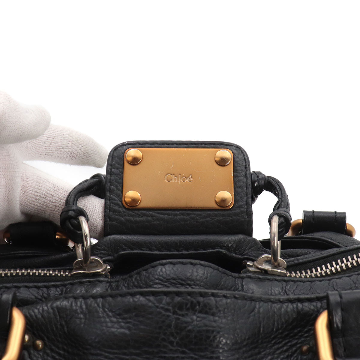 Paddington Hand Bag Leather Black Purse