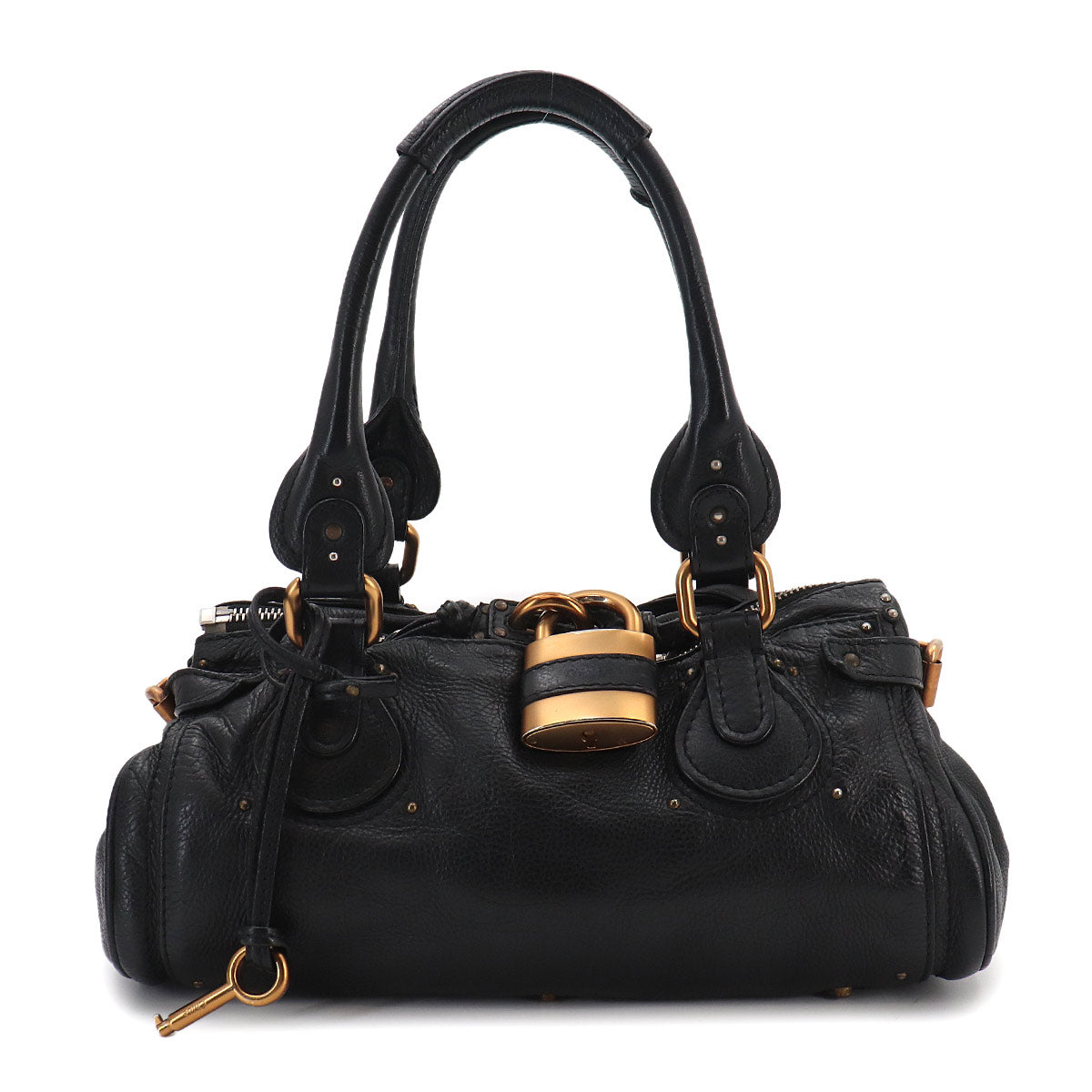Paddington Hand Bag Leather Black Purse