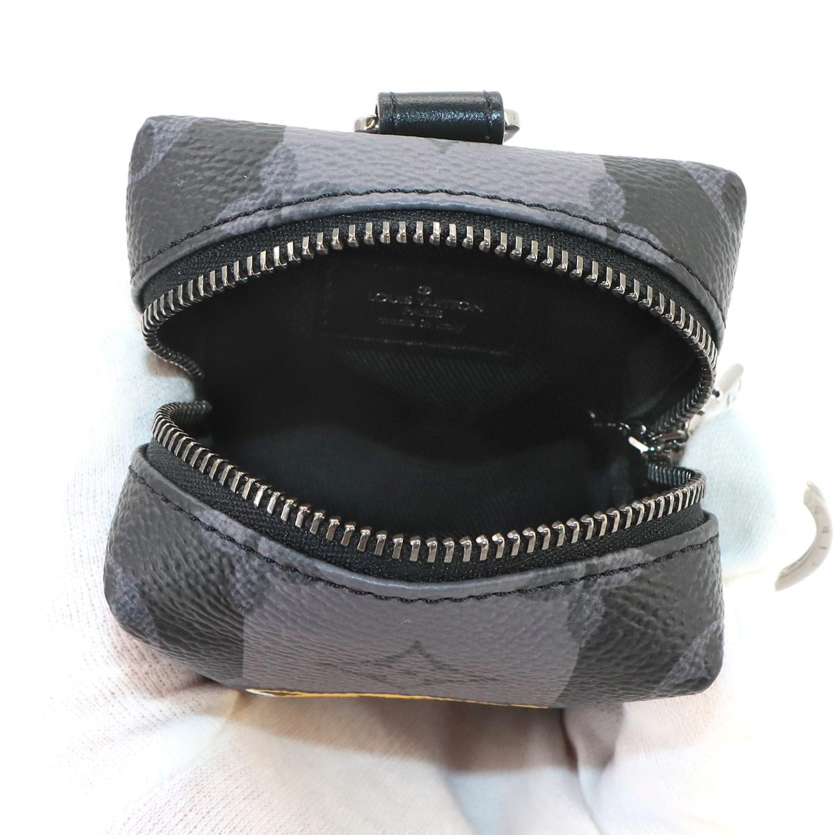 Monogram Eclipse LV Made Squared Pouch Bag Charm MP3224