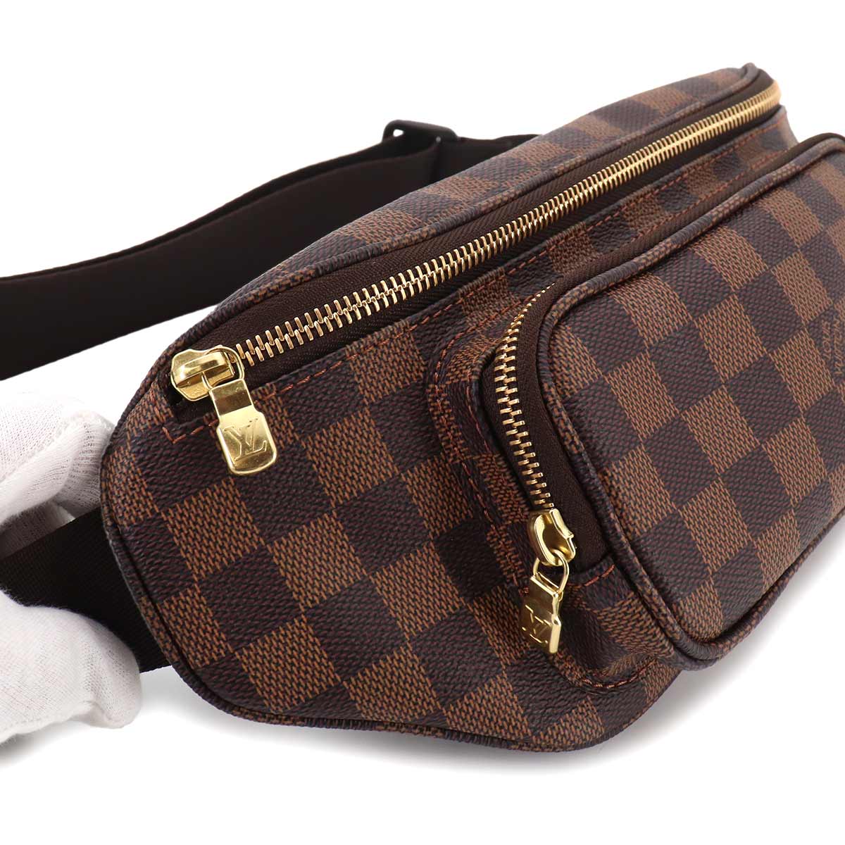Damier Melville Bum Bag Waist Pouch Ebene N51172 Purse