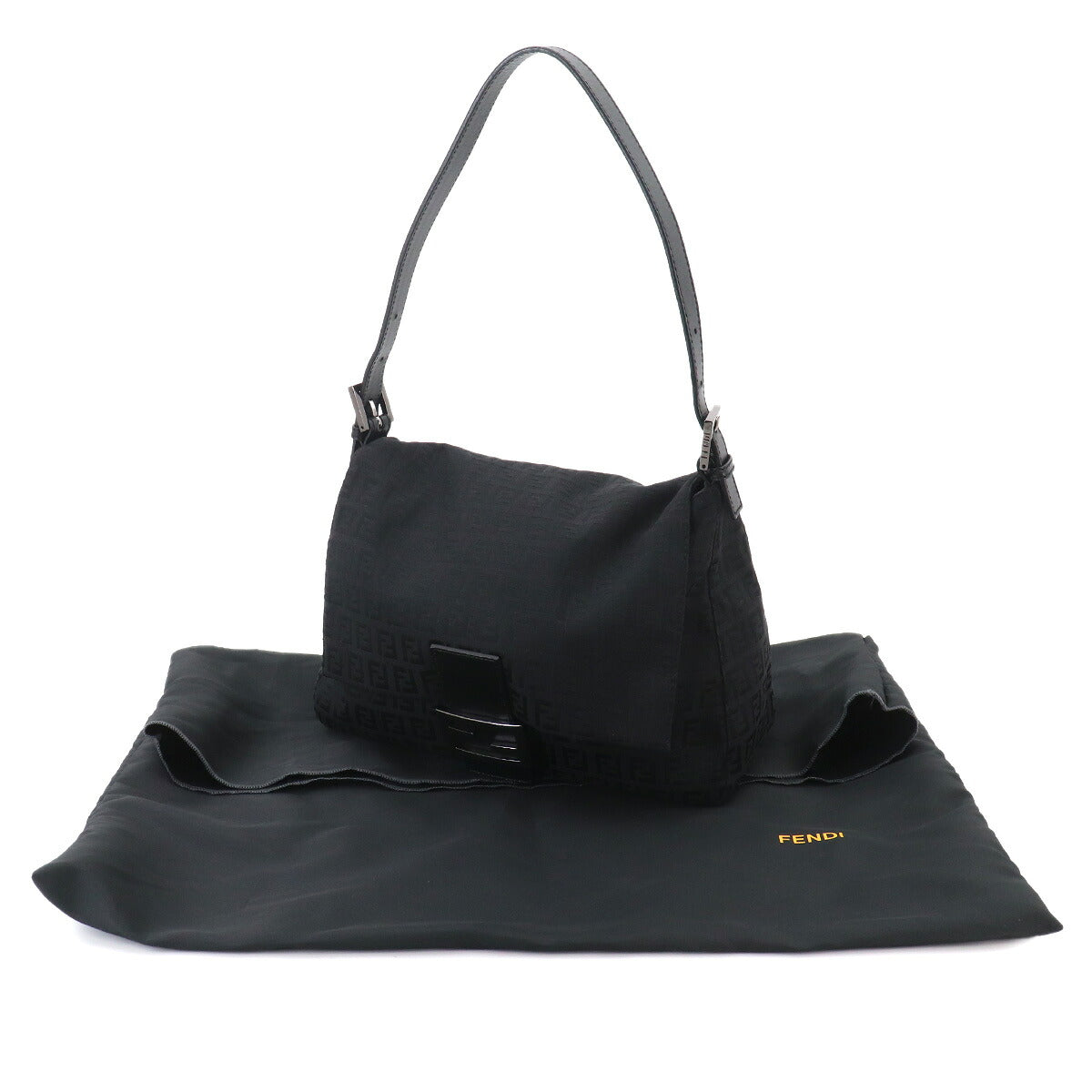 Zucchino Mamma Baguette Shoulder Bag Canvas Black 8BR001