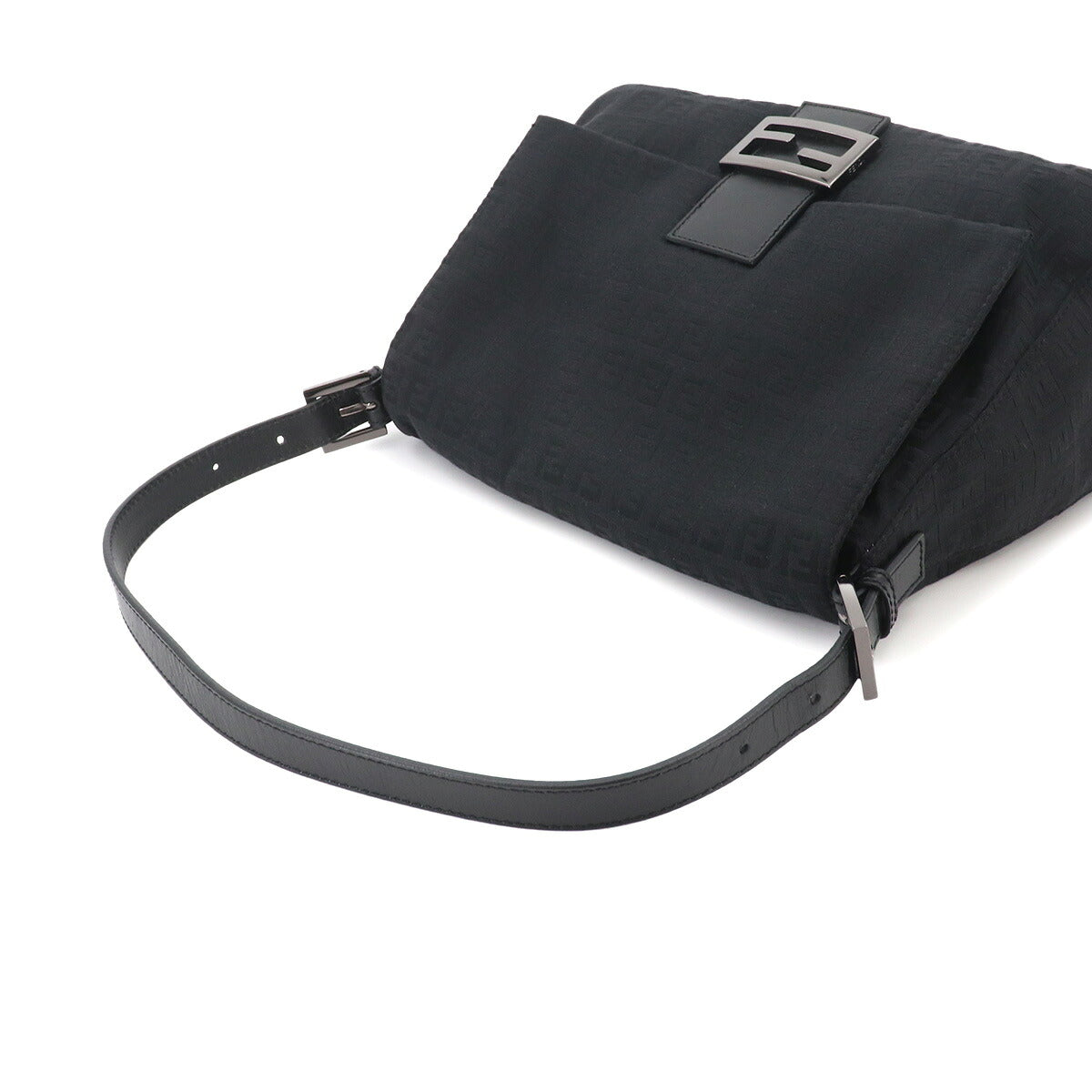 Zucchino Mamma Baguette Shoulder Bag Canvas Black 8BR001
