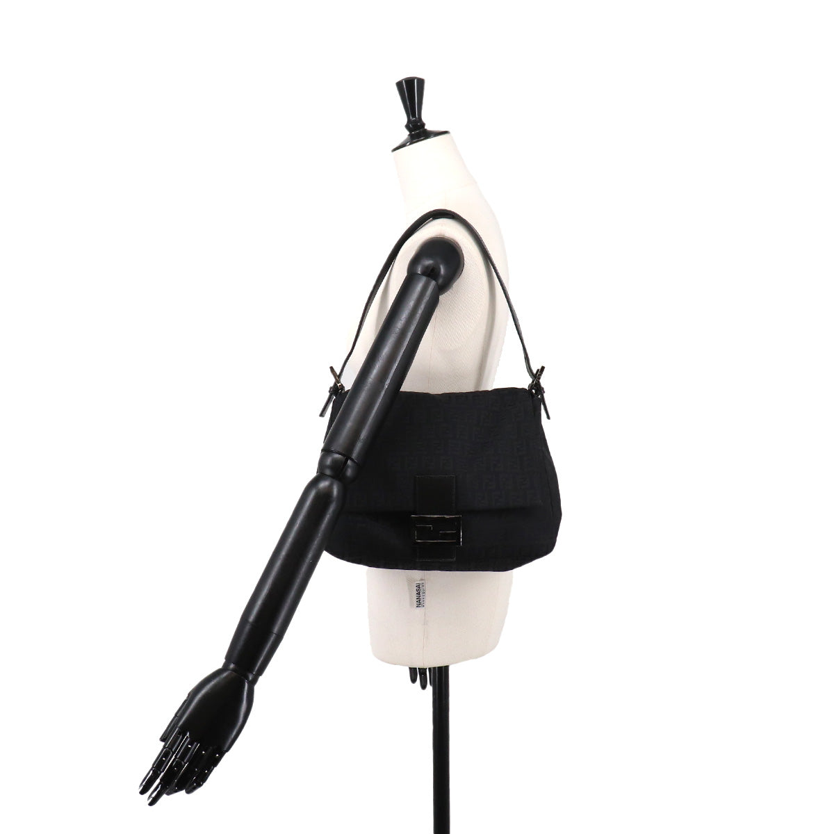 Zucchino Mamma Baguette Shoulder Bag Canvas Black 8BR001