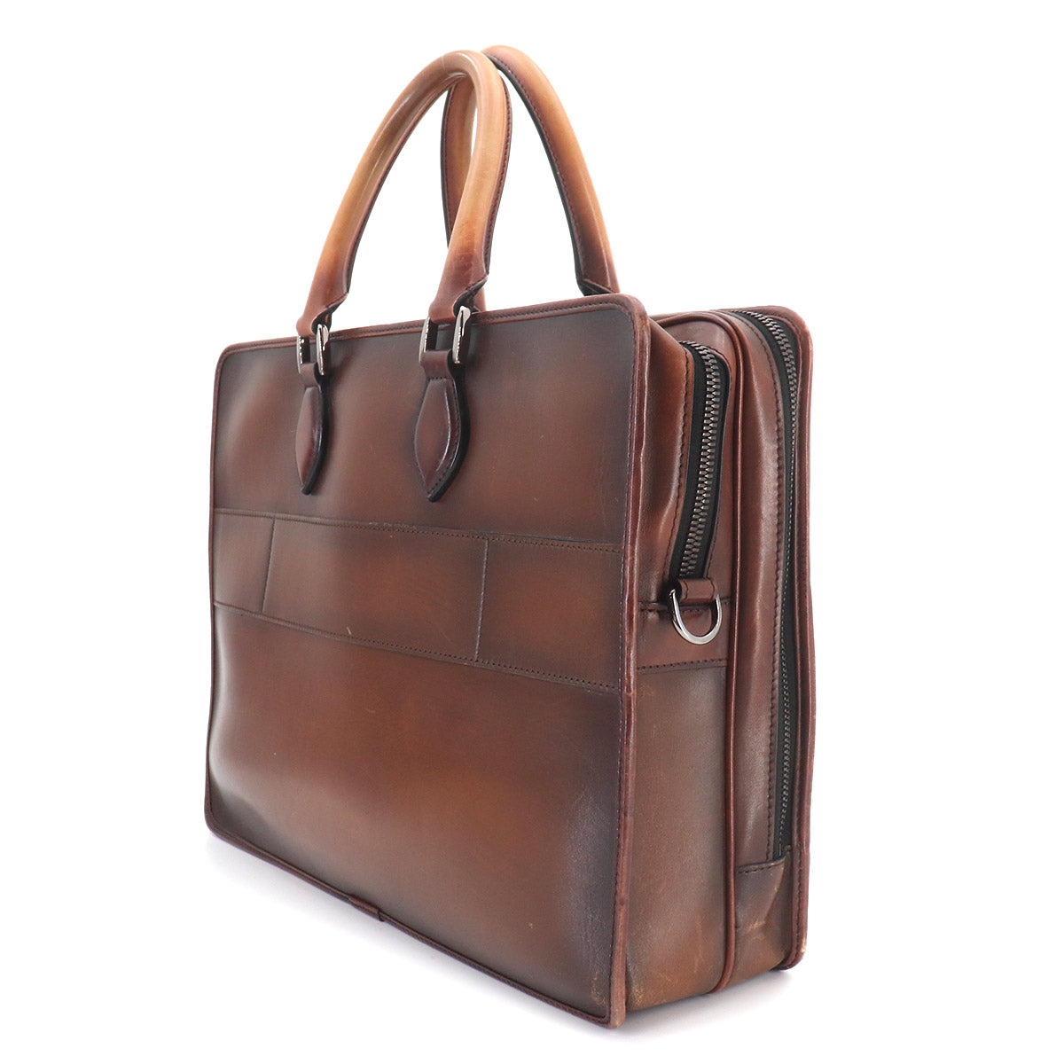 Deux Jours Briefcase Business Shoulder Bag Venezia Leather